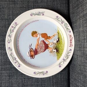 1986 March Sarah Stilwell Weber Calendar Series Plate Collection